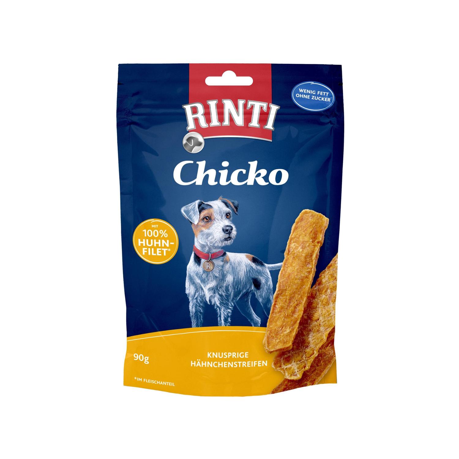 Λιχουδιές σκύλου Rinti Chicko Κοτόπουλο σε λωρίδες 90gr