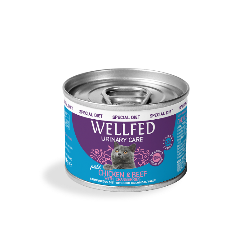 konserva-gatas-wellfed-urinary-chicken-beef-cranberries-200gr-bluedog-petshop-thessaloniki